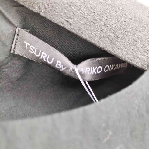 ツルバイマリコオイカワ Tsuru by Mariko Oikawa Noelle ショルダーリボン ノースリーブ ペプラムブラウス レディース FREE