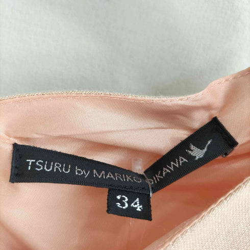 ツルバイマリコオイカワ Tsuru by Mariko Oikawa Papillon リネン100 オールインワン パンツ レディース 34