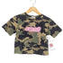 ナインティナインティ 9090 Ameba Logo Camo Cropped Tee レディース S