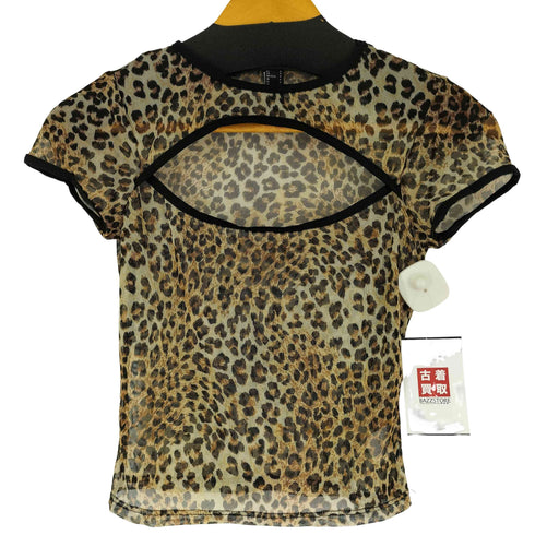 PUBLIK レオパード柄シアートップス レディース JPN:S