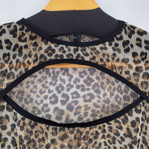 PUBLIK レオパード柄シアートップス レディース JPN:S