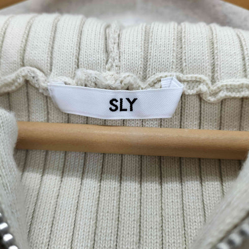 スライ SLY CRUSH KNIT HOODIE レディース FREE
