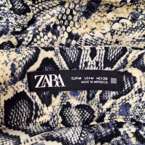 ザラ ZARA PYTHON MERMAID SKIRT パイソン 柄 マーメイド スカート レディース M