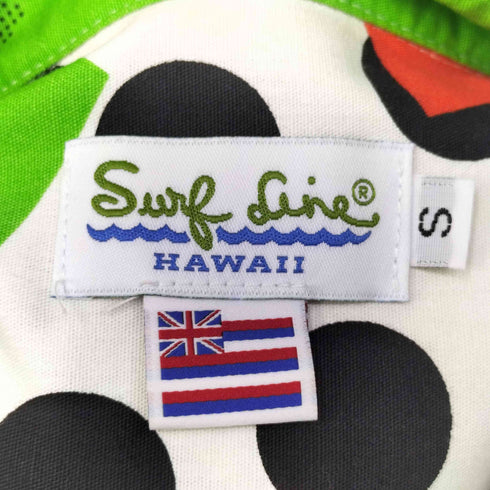 サーフラインハワイ SURF LINE HAWAII ドット マルチカラー 半袖シャツ メンズ import:S