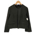 ザラ ZARA BACK TUCK JACKET バックタック ノーカラー ジャケット レディース import:M