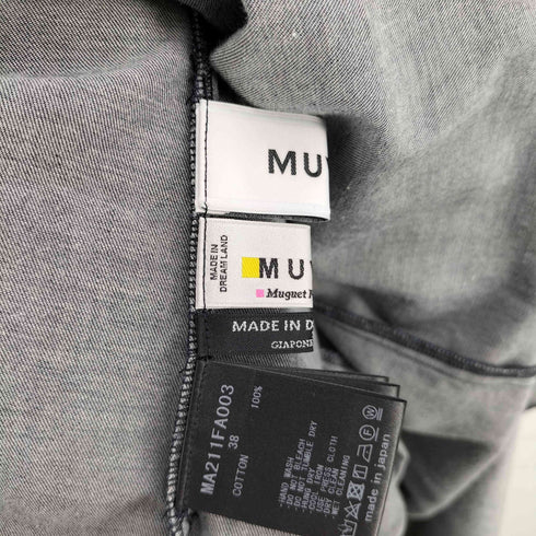 ミュベール MUVEIL コットンフリルカラーギャザーワンピース レディース 38