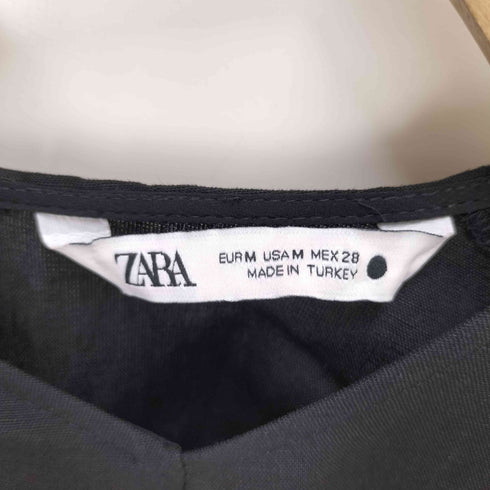 ザラ ZARA LINEN SLEEVELESS DRESS リネン ノースリーブ ワンピース レディース import:M