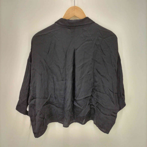 ザラ ZARA CROPPED S/S SHIRT クロップド S/S シャツ レディース import:L