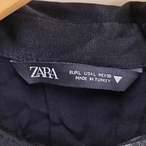 ザラ ZARA CROPPED S/S SHIRT クロップド S/S シャツ レディース import:L