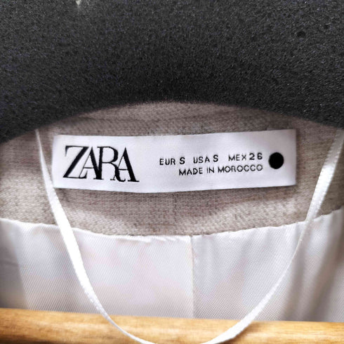 ザラ ZARA リネン混 カットアウトブレザーミニワンピース レディース import:S