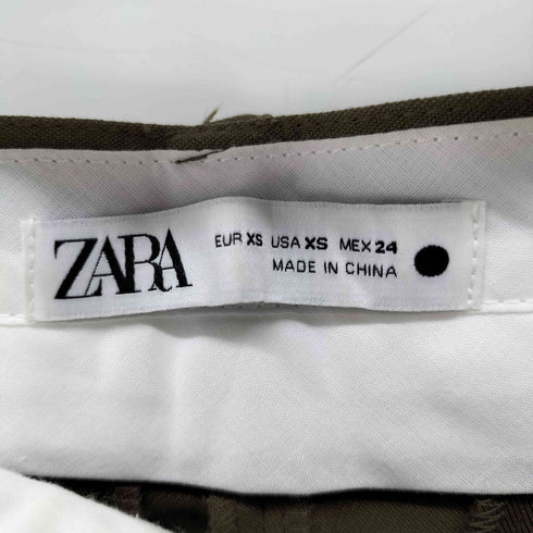 ザラ ZARA PLEATED STRAIGHT LEG PANTS レディース JPN:XS