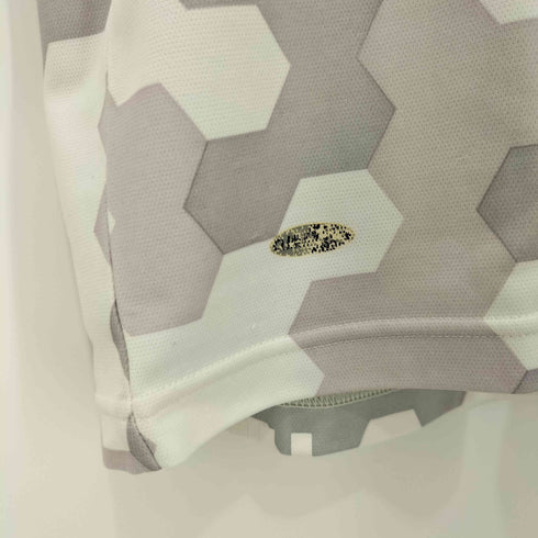 アディダス adidas 00s パフォーマンスロゴ 幾何学模様S/S Tシャツ メンズ M