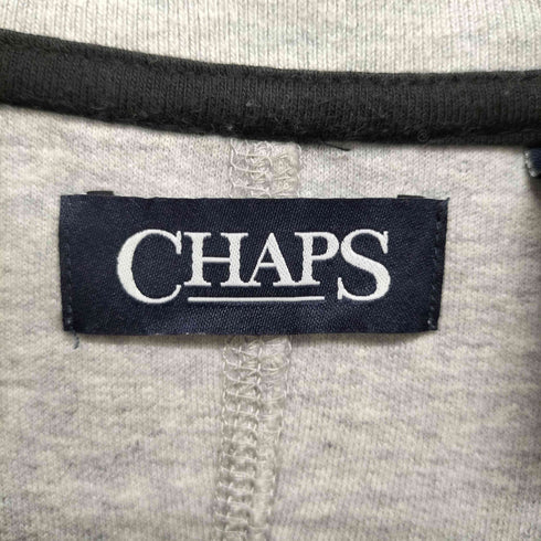 チャップス CHAPS ボーダーハーフボタンフリース メンズ L