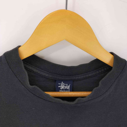 ステューシー Stussy 90S OLD STUSSY 紺タグ STUC プリント L/S Tシャツ メンズ import:M