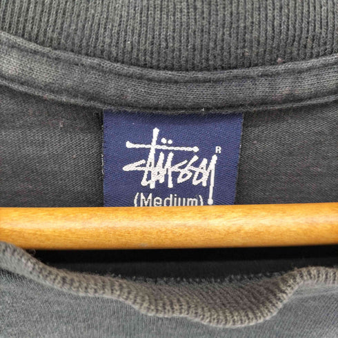 ステューシー Stussy 90S OLD STUSSY 紺タグ STUC プリント L/S Tシャツ メンズ import:M