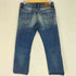 ディーゼル DIESEL イタリア製 VIKER WASH L.32 008A2 革パッチ ダメージ加工 ローライズ ボタンフライ ストレート デニム パンツ レディース W30 L32