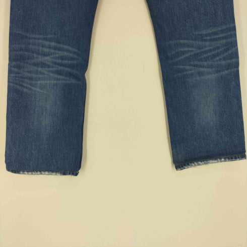ディーゼル DIESEL イタリア製 VIKER WASH L.32 008A2 革パッチ ダメージ加工 ローライズ ボタンフライ ストレート デニム パンツ レディース W30 L32