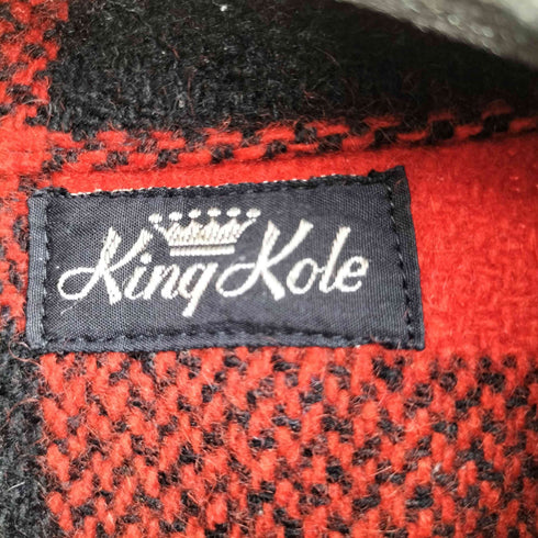 King Kole 50S-60S 棒TALON-ZIP バッファローチェック ネル シャツ ジャケット メンズ