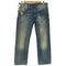 ディーゼル DIESEL LARKEE WASH 008F5 Blue Eyecons 2010/2 Edition 革パッチ 5ポケット ボタンフライ ローライズ ストレート デニム パンツ メンズ W30 L32