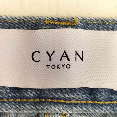 CYAN TOKYO スリットヘムワイドデニム レディース JPN:38