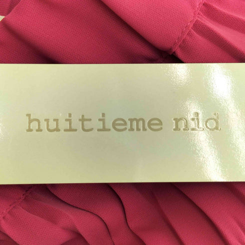 huitieme nid ユイティーム プリーツ切替 ティアードスカート レディース FREE