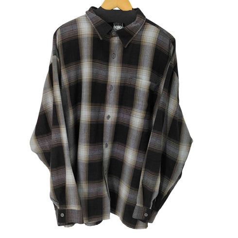 LA.SYNDICATE L/S オンブレチェックシャツ メンズ 3XL