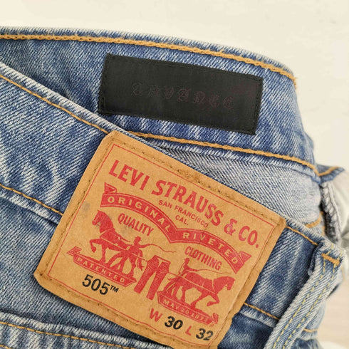 リーバイス Levis ADVANCE クロスパッチ 505 カスタムストレートパンツ メンズ W30