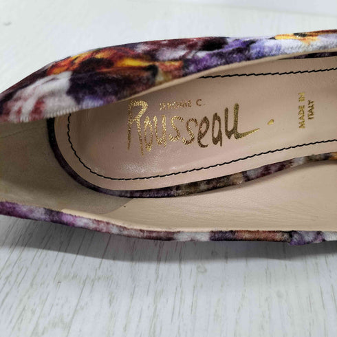 Jerome C. Rousseau スパンコール フラワープリント ヒールパンプス レディース EUR:39