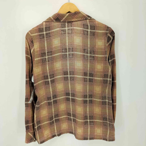 ジェーシーペニー JC Penney 60-70S オンブレチェックハーフプルオーバー メンズ