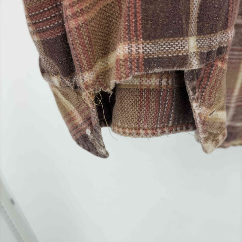 ジェーシーペニー JC Penney 60-70S オンブレチェックハーフプルオーバー メンズ