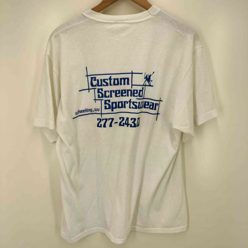 90S 企業ロゴ プリント クルーネック Tシャツ メンズ