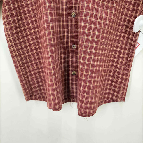 エルエルビーン L.L.Bean カットオフ タータンチェック ボタンダウン S/S シャツ メンズ S-REG