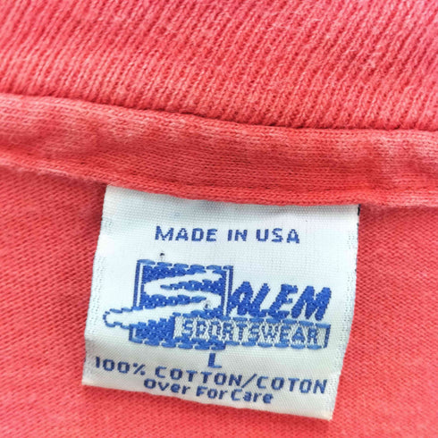 90S USA製 バスケットボールクラブ ロゴプリント クルーネック Tシャツ メンズ import:L