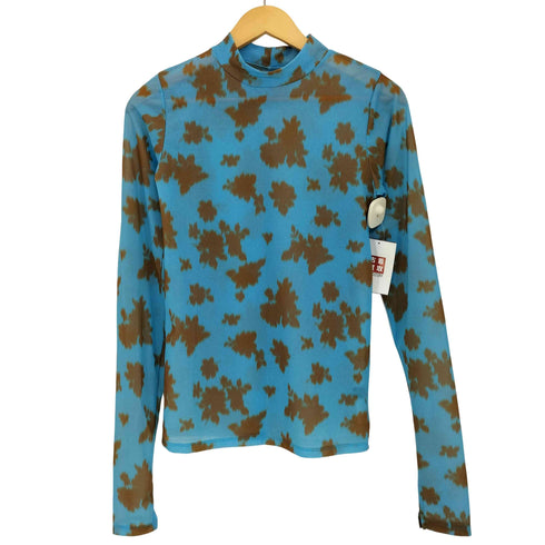 メゾンスペシャル MAISON SPECIAL Flower High Neck Sheer Top レディース