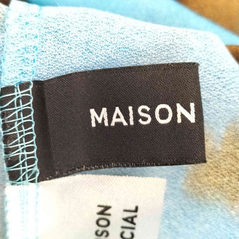 メゾンスペシャル MAISON SPECIAL Flower High Neck Sheer Top レディース