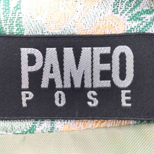 パメオポーズ Pameo Pose ジャガード パフスリーブ バルーンスカート ワンピース レディース