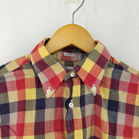 インディヴィジュアライズドシャツ individualized shirts USA製 チェック柄BDシャツ メンズ 151/2