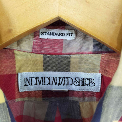 インディヴィジュアライズドシャツ individualized shirts USA製 チェック柄BDシャツ メンズ 151/2