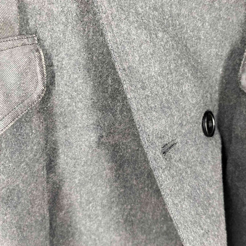 KOHSHIN SATOH 襟フェイクファーダブルコート メンズ