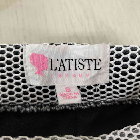 L'ATISTE BYAMY 2タック メッシュ スカート レディース S
