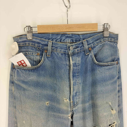 リーバイス Levis 90S USA製 501 ボタン裏 刻印522 ボタンフライ ダメージ デニム パンツ エルパソ工場生産 メンズ W34 L32