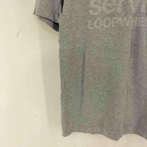 ループウィラー LOOPWHEELER ロゴプリントTシャツ メンズ MEDIUM