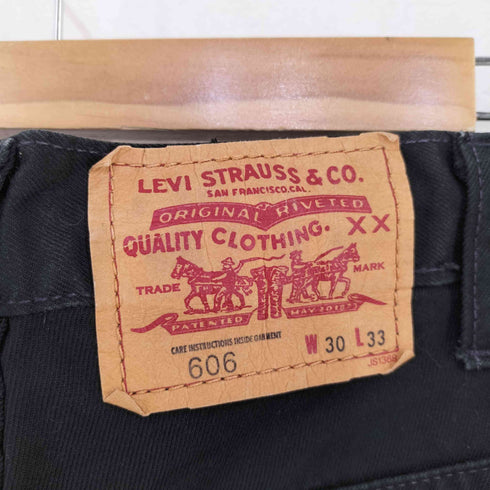 リーバイス Levis フィリピン製 606 ブラックデニムパンツ ボタン裏3073 メンズ 30/33