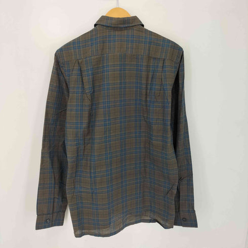 ドネガル DONEGAL 50-60S コットン チェック柄 L/S オープンカラーシャツ メンズ 34