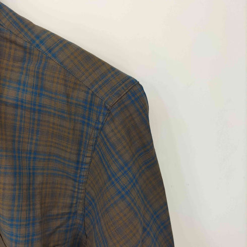ドネガル DONEGAL 50-60S コットン チェック柄 L/S オープンカラーシャツ メンズ 34