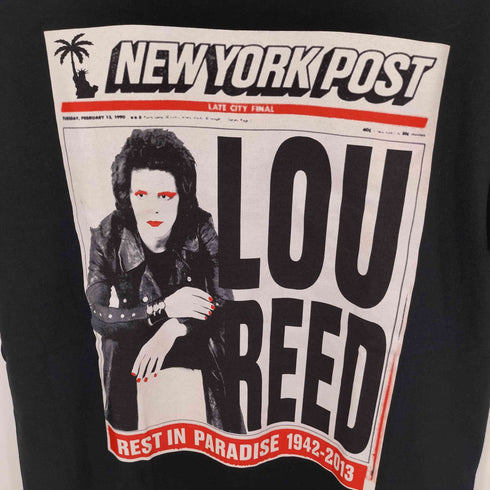 PARADISE NYC USA製 フロントプリント クルーネック Tシャツ メンズ import:M