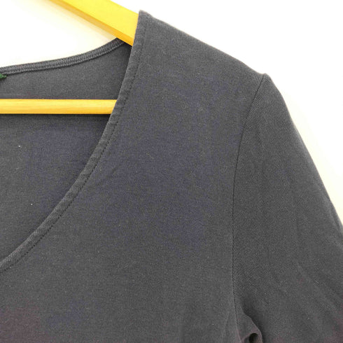 ローレンラルフローレン LAUREN RALPH LAUREN コットン VネックTシャツ レディース import:M