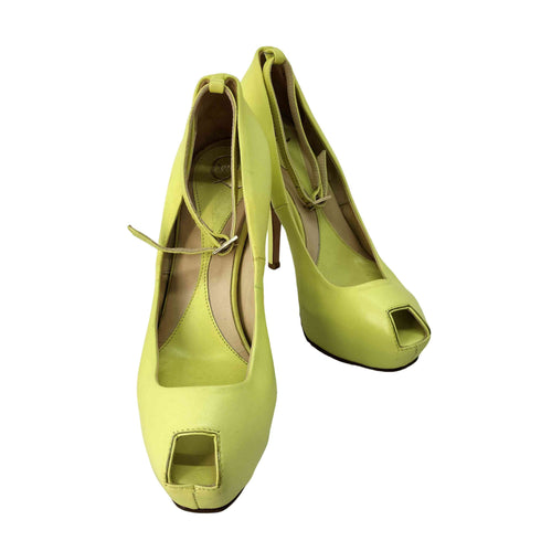 マックキューバイ アレキサンダーマックイーン McQ Alexander McQueen オープントゥヒールパンプス レディース 38