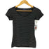 ラルフローレン RALPH LAUREN レーヨンエステル ボーダー UネックTシャツ レディース import:M