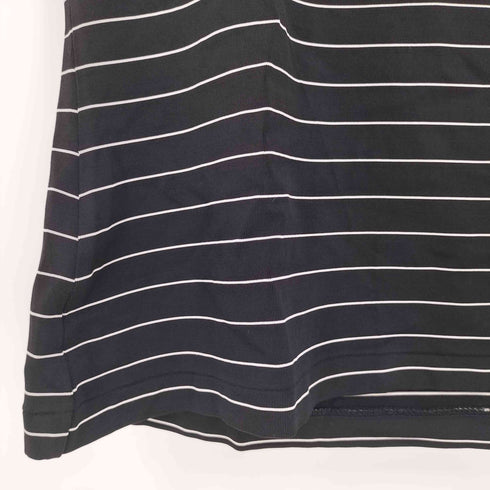 ラルフローレン RALPH LAUREN レーヨンエステル ボーダー UネックTシャツ レディース import:M